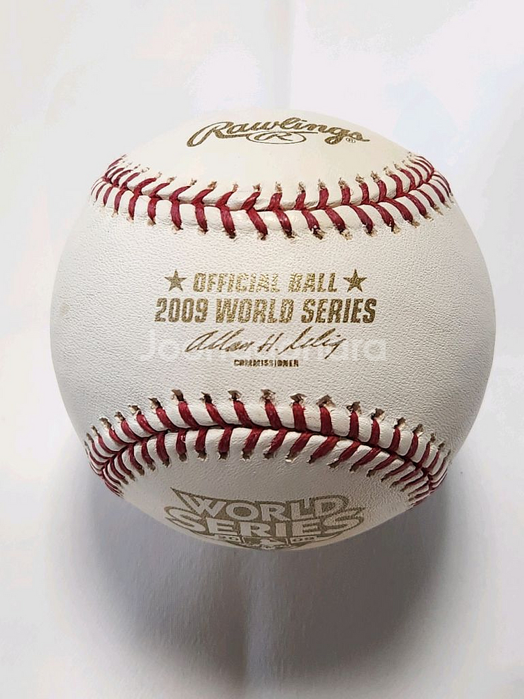 2009 MLB 월드시리즈 로고 공인구(박찬호)--0
