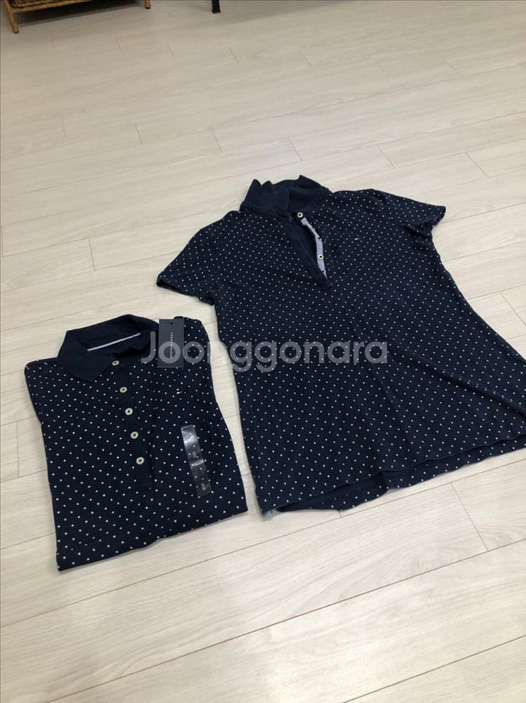 타미힐피거 여성 폴로 S 반팔셔츠--3