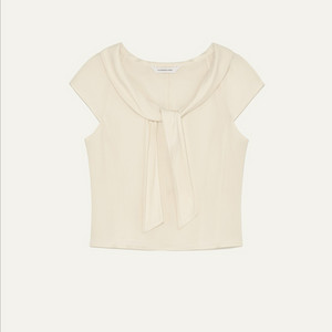 킨더살몬 Valois Bowtie Top