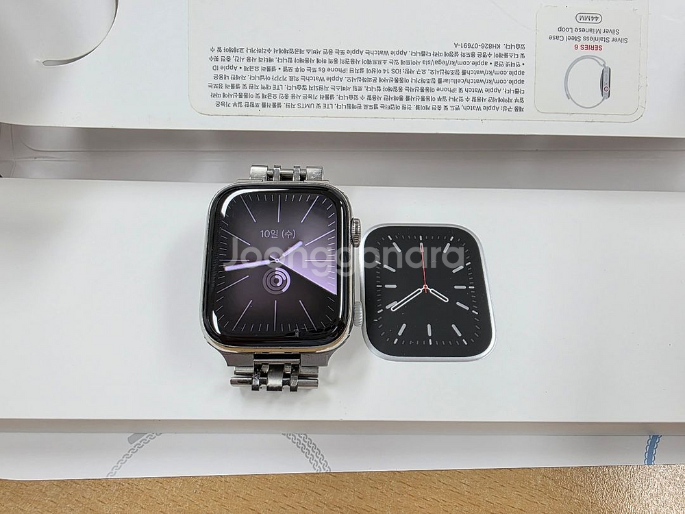 애플워치6 셀룰러 44mm 스테인리스--2