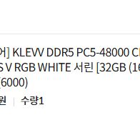 에센코어 KLEVV DDR5 PC5-48000 CL30