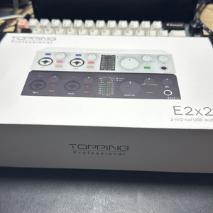 topping e2x2 otg 오디오인터페이스 블랙