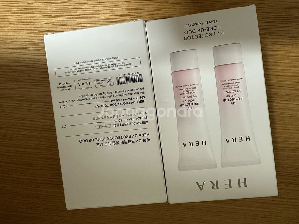 헤라 UV 프로텍터 톤업 듀오 세트 새상품--1