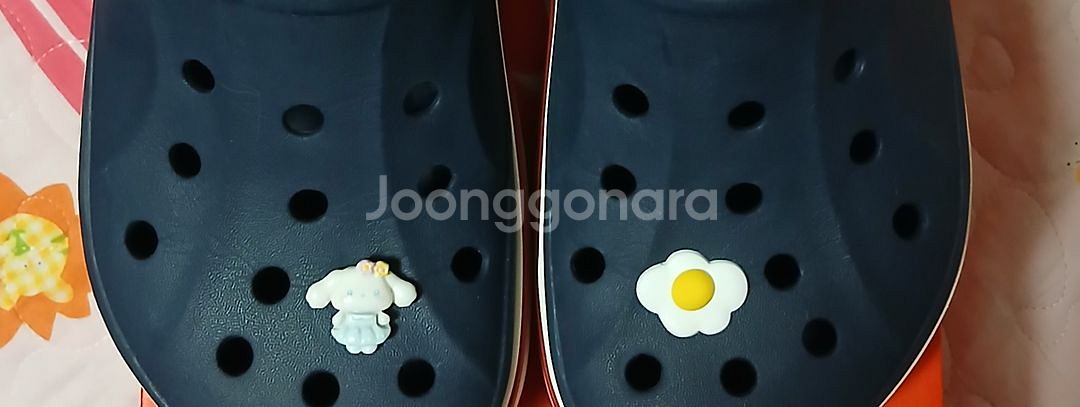 크록스 정품바야밴드크록스 235 네이비.지비츠포함--9