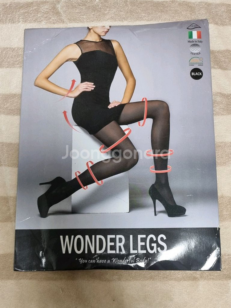 원더레그 압박 팬티스타킹 스몰 블랙--0