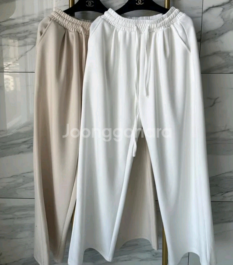 핏보장 밴딩 와이드 팬츠(새제품)--0