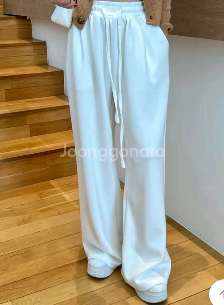 핏보장 밴딩 와이드 팬츠(새제품)--3