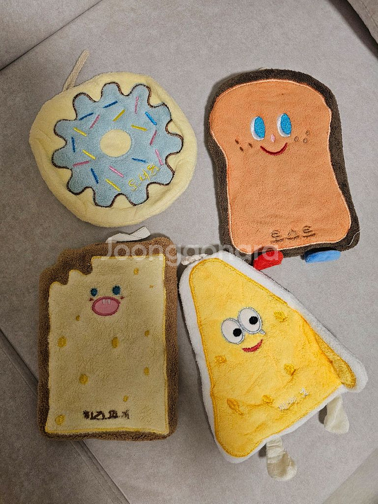 귀여운 캐릭터 주방타올 4종 세트--2