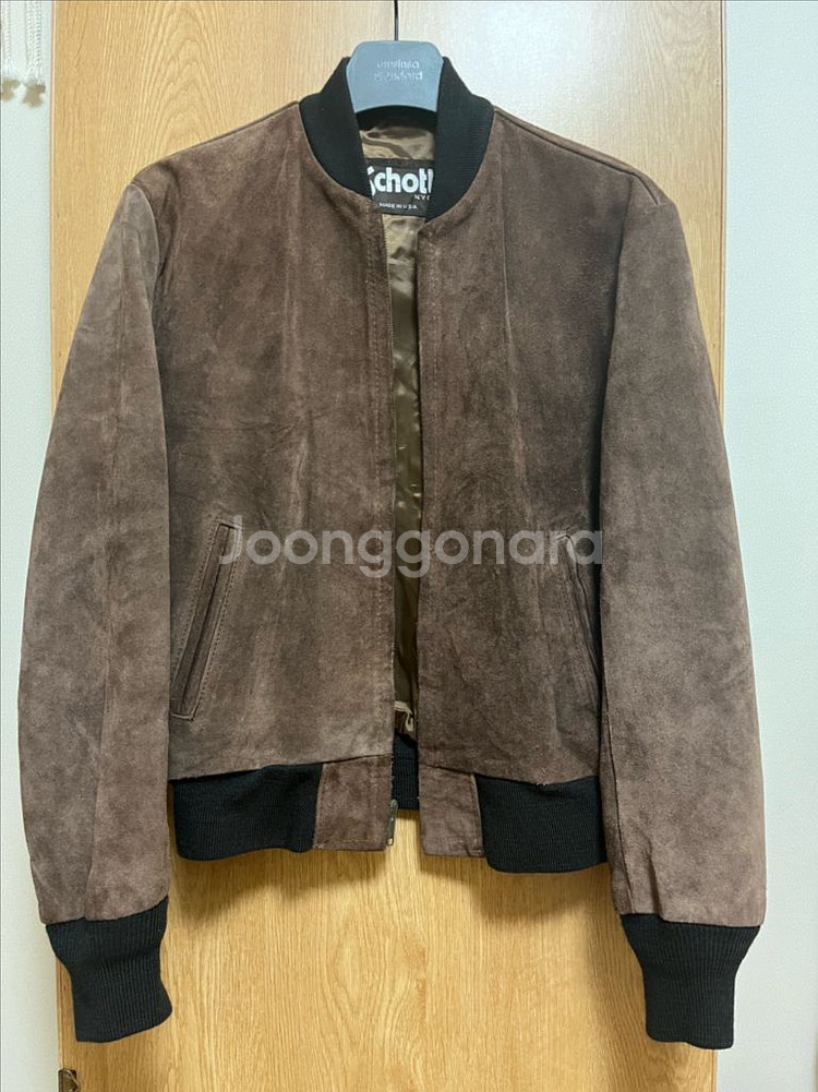 Schott (쇼트) 브라운 스웨이드 자켓 40 사이즈--1