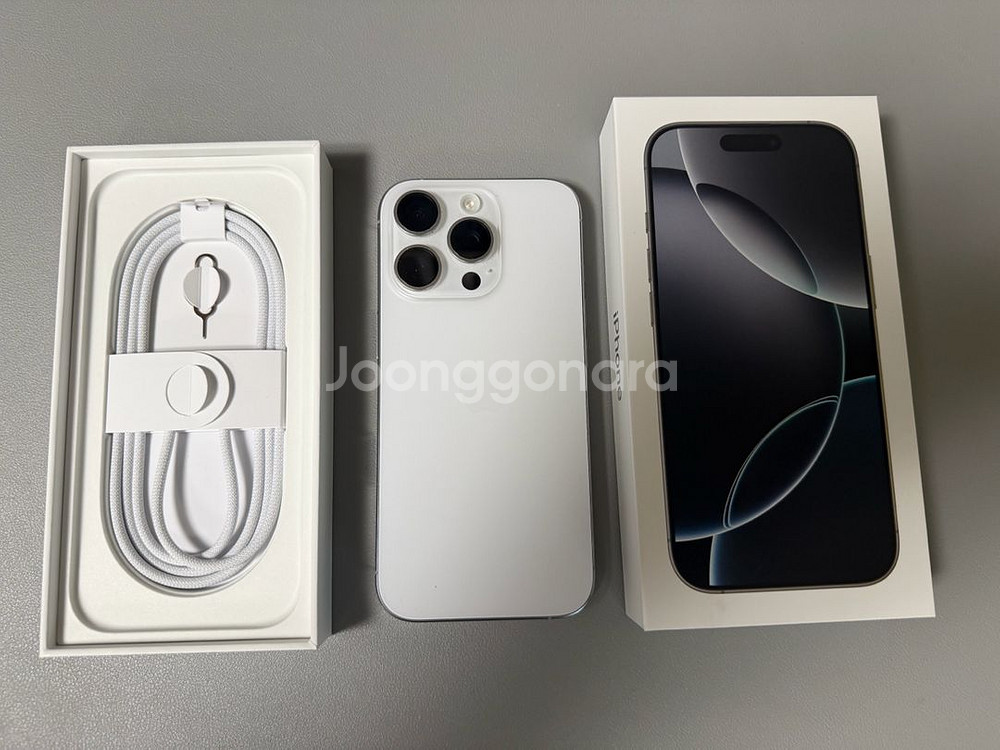 아이폰 16 Pro 256GB 화이트 티타늄--0