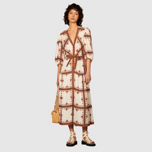 산드로 sandro 페이즐리 에스닉 원피스 1사이즈