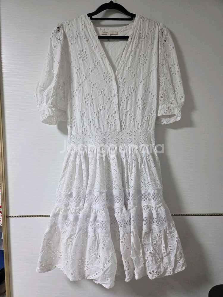 마쥬 maje 아일렛 퍼프 원피스 38--7