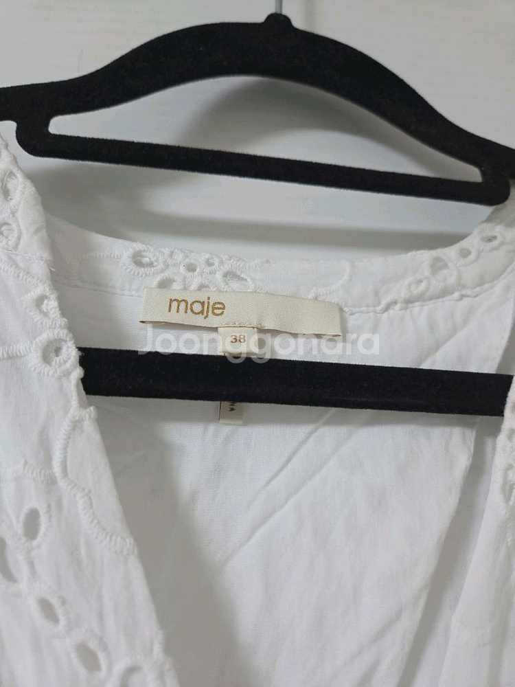 마쥬 maje 아일렛 퍼프 원피스 38--9