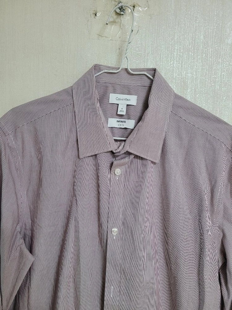 남성 캘빈클라인 슬림핏 스트라이프셔츠 (100) 이미지