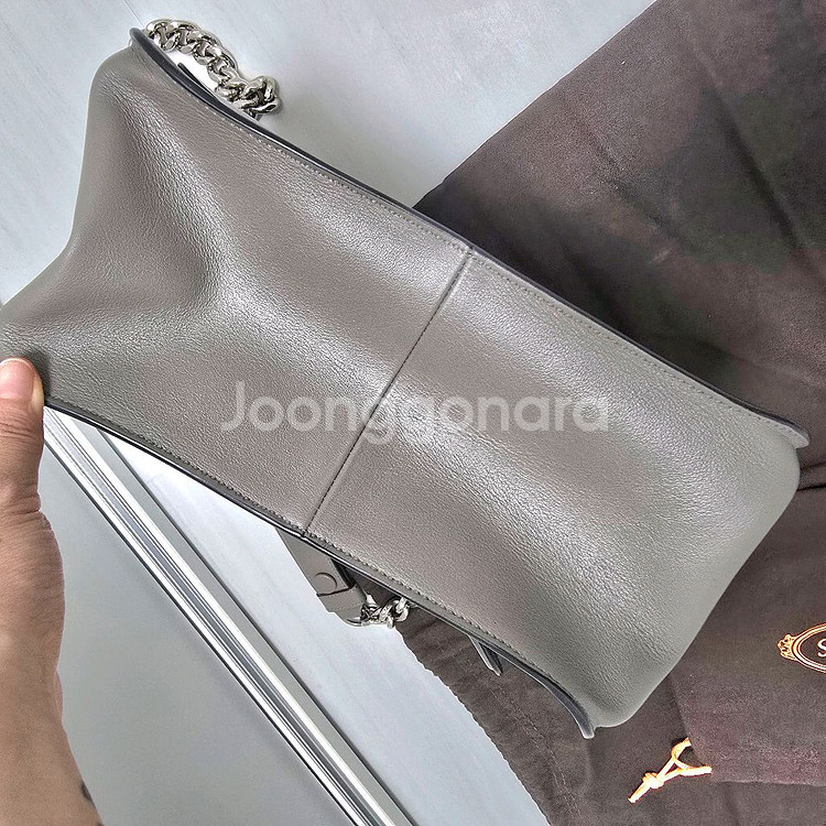 토즈 더블티 숄더백 그레이--7