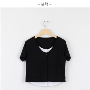 반팔 레이어드 티셔츠