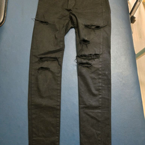 블랙 찢청 무파진 30