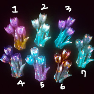 야광 튤립 파츠 지비츠 데코덴