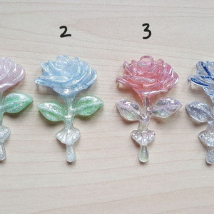 야광 줄기 장미 파츠 데코덴