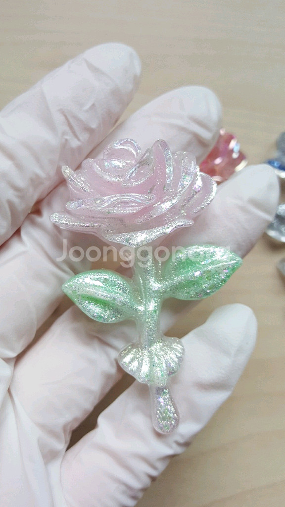 야광 줄기 장미 파츠 데코덴--2