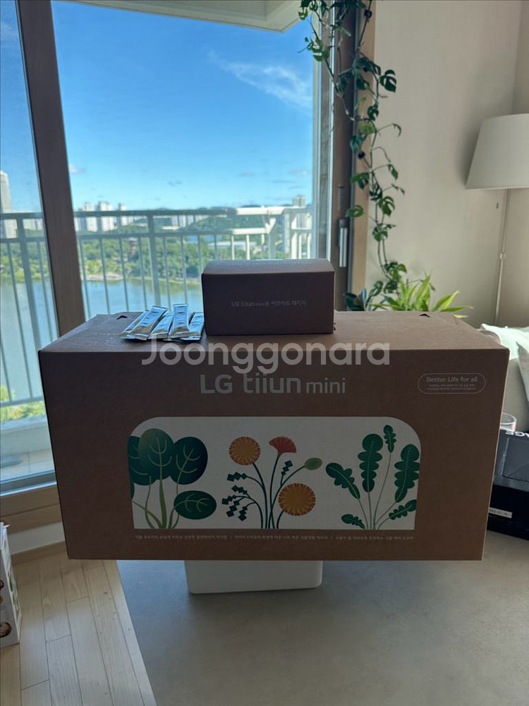 LG 틔운 미니 + 씨앗키트 + 영양제 미개봉 새상품--1