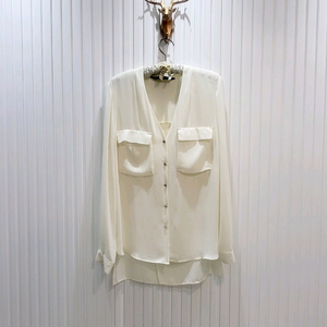 ZARA 쉬폰 언발 롱블랏 (M/IVORY)