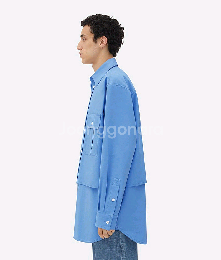 보테가베네타 24SS 더블레이어 코튼셔츠 50 사이즈--8