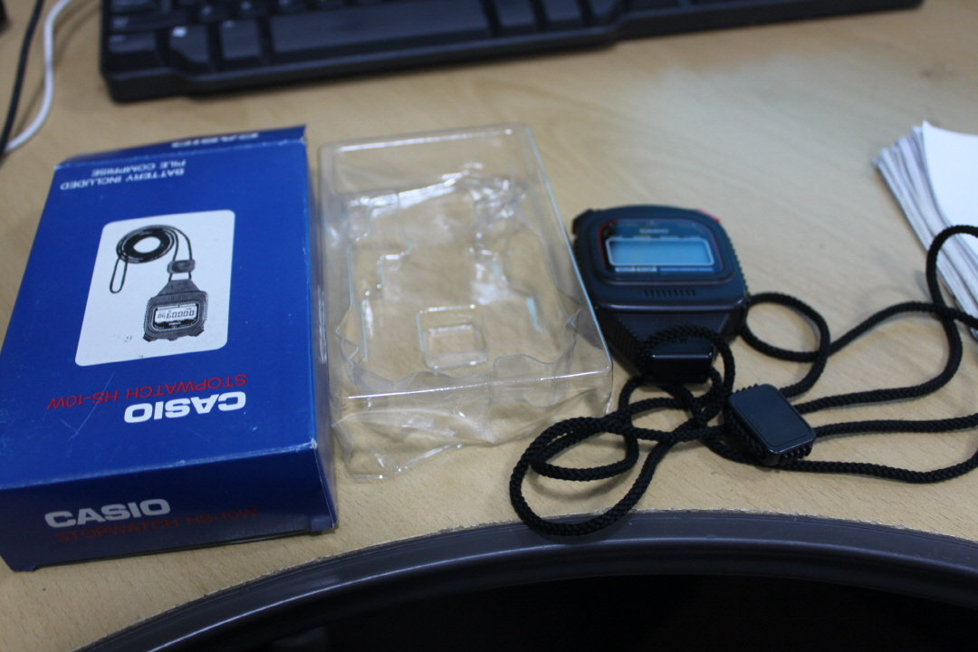 카시오 스톱워치 HS-10W 스탑워치 이미지