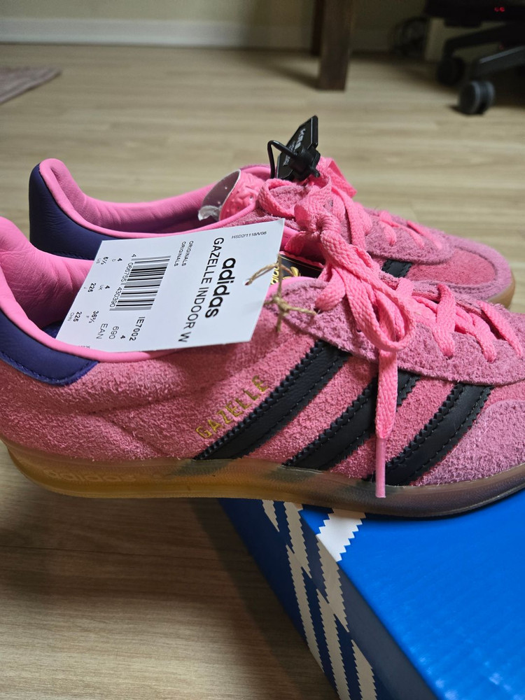 아디다스 가젤 인도어 핑크 225-230--1