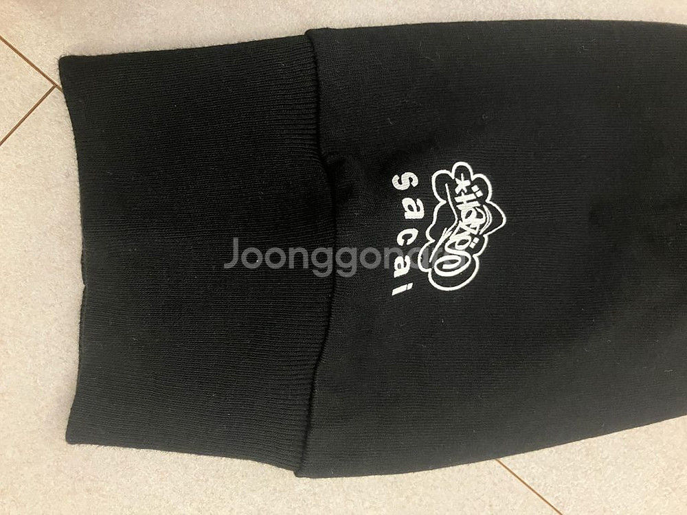 사카이 / X HAZE 원카인드 긴팔티셔츠 블랙 / 3--3