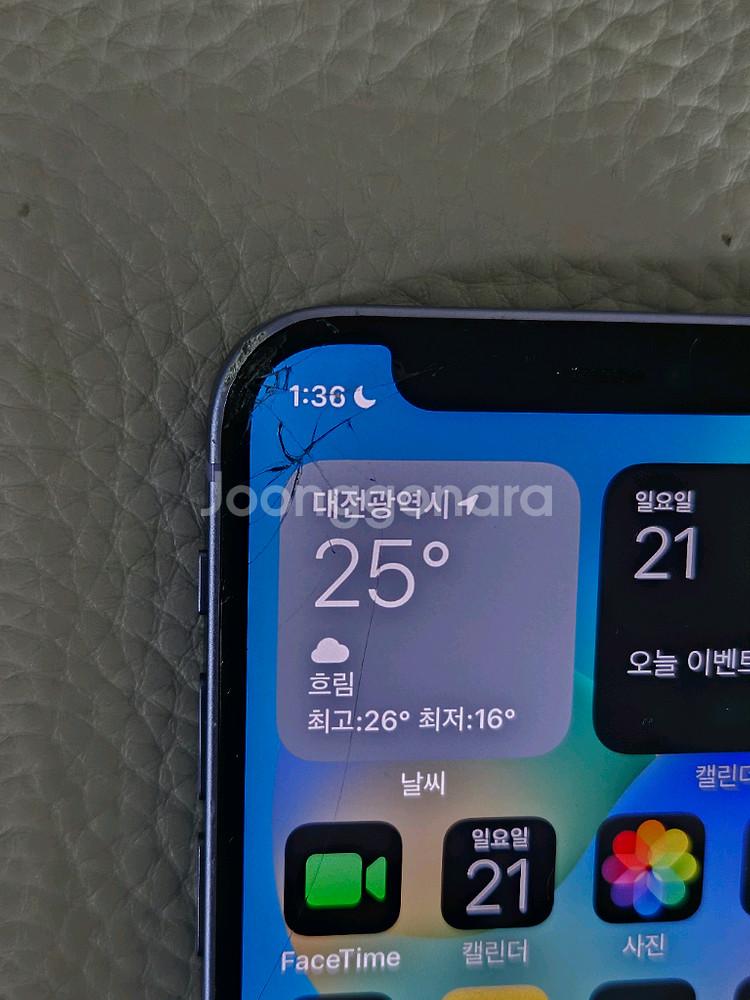 아이폰 12미니 퍼플 128GB (공기계,부품용)--2