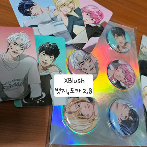 플레이브 XBlush 포카,뱃지