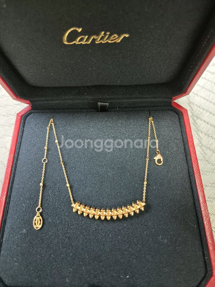 까르띠에 클래쉬 드 목걸이 스몰 로즈골드18k--1