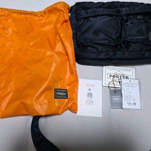 요시다포터 뉴탱커 슬링백 아이언블루 팝니다.