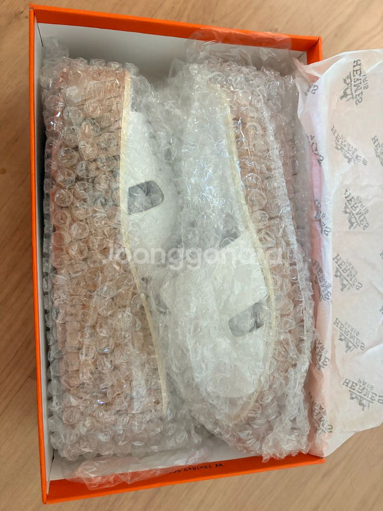 에르메스 통굽 웨지힐 슬리퍼 225--2