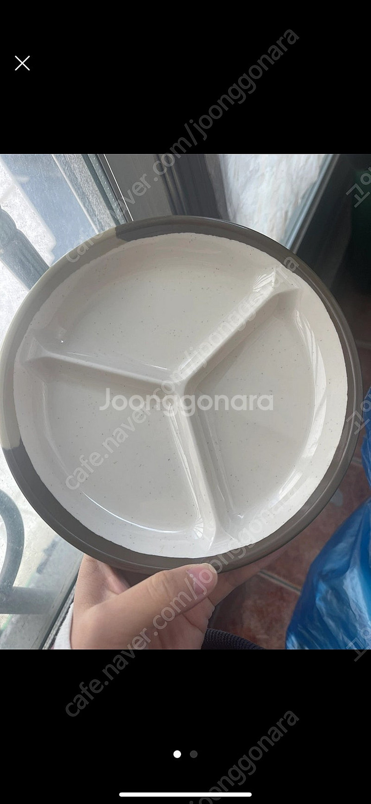 업소용 초코투톤 원3절접시大 업소용 식당그릇--0
