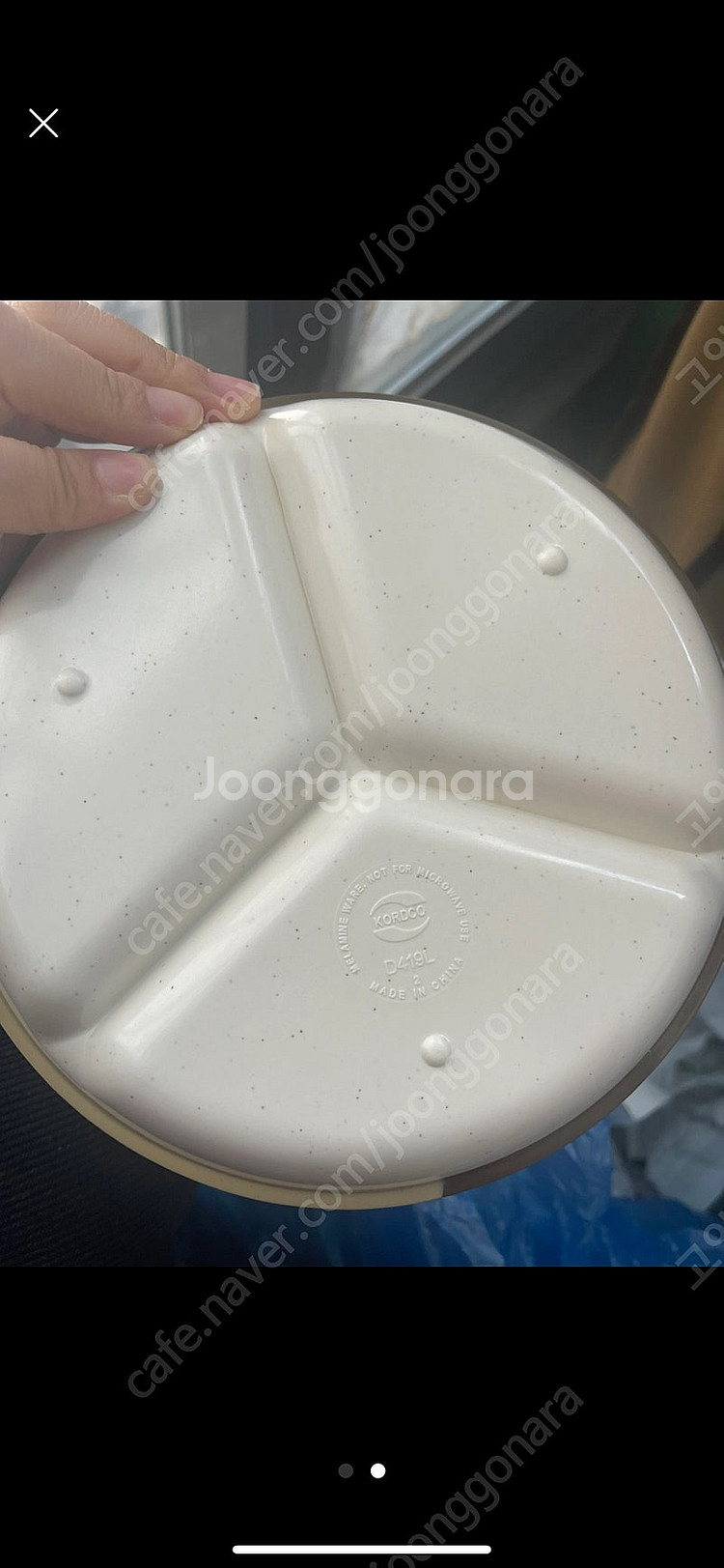 업소용 초코투톤 원3절접시大 업소용 식당그릇--1
