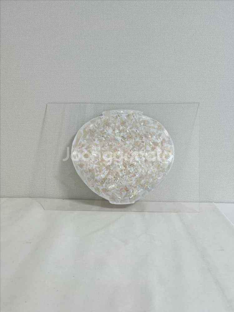 달항아리 자개 반짝이는 투명 그림 액자--3