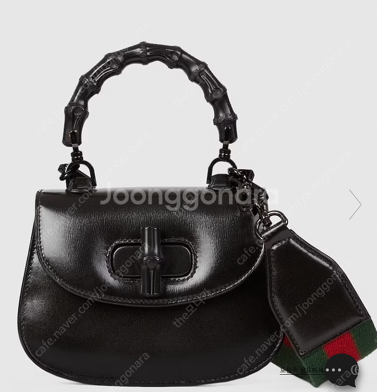 구찌 뱀부 1947 미니 토트, 크로스백 블랙 (정--0