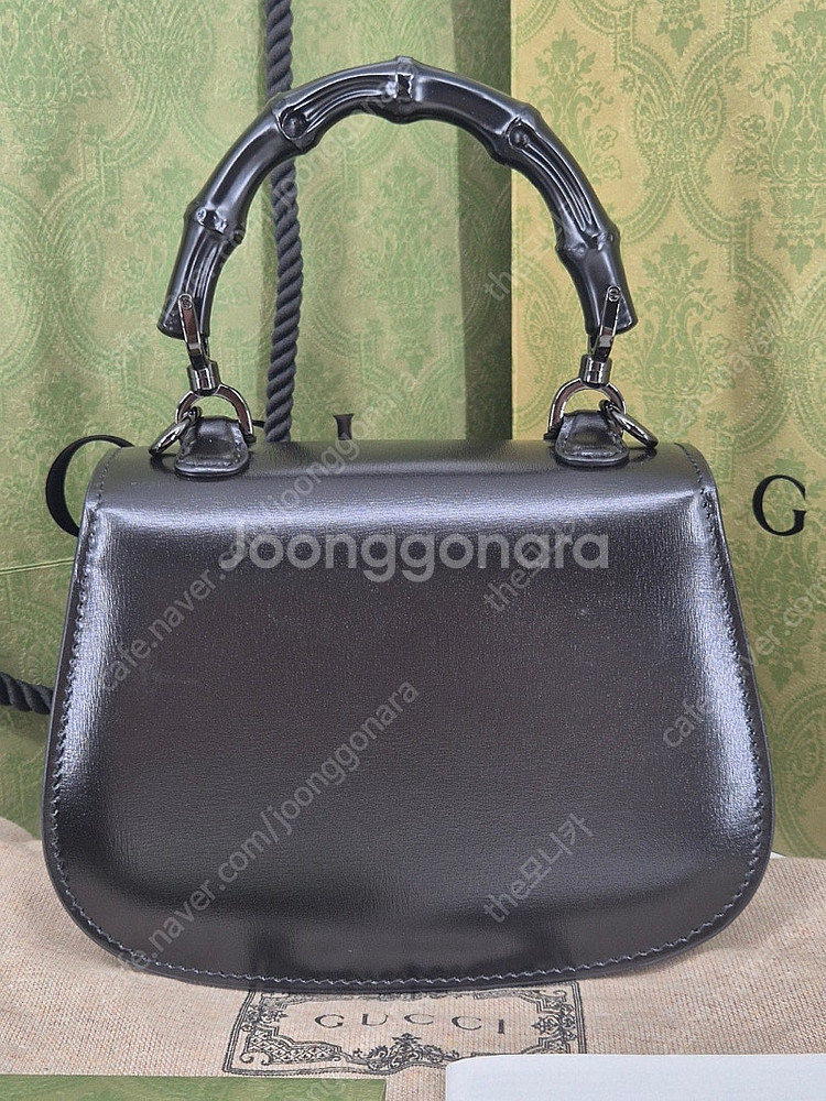 구찌 뱀부 1947 미니 토트, 크로스백 블랙 (정--3