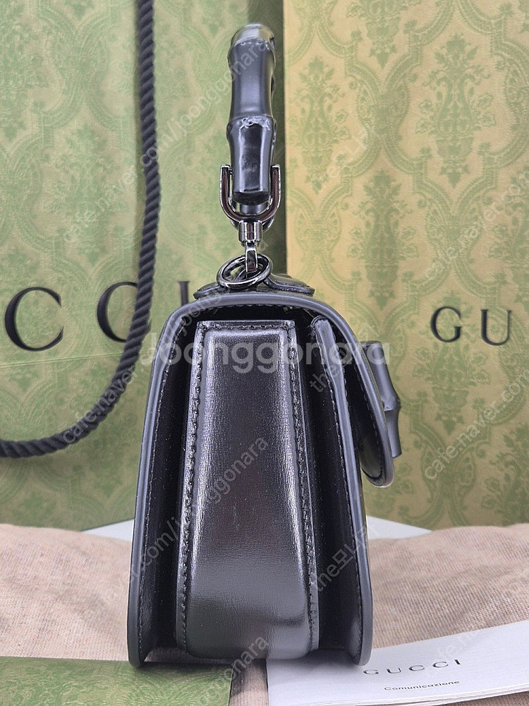 구찌 뱀부 1947 미니 토트, 크로스백 블랙 (정--5