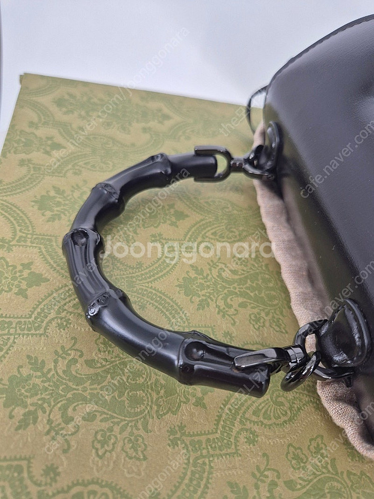 구찌 뱀부 1947 미니 토트, 크로스백 블랙 (정--8