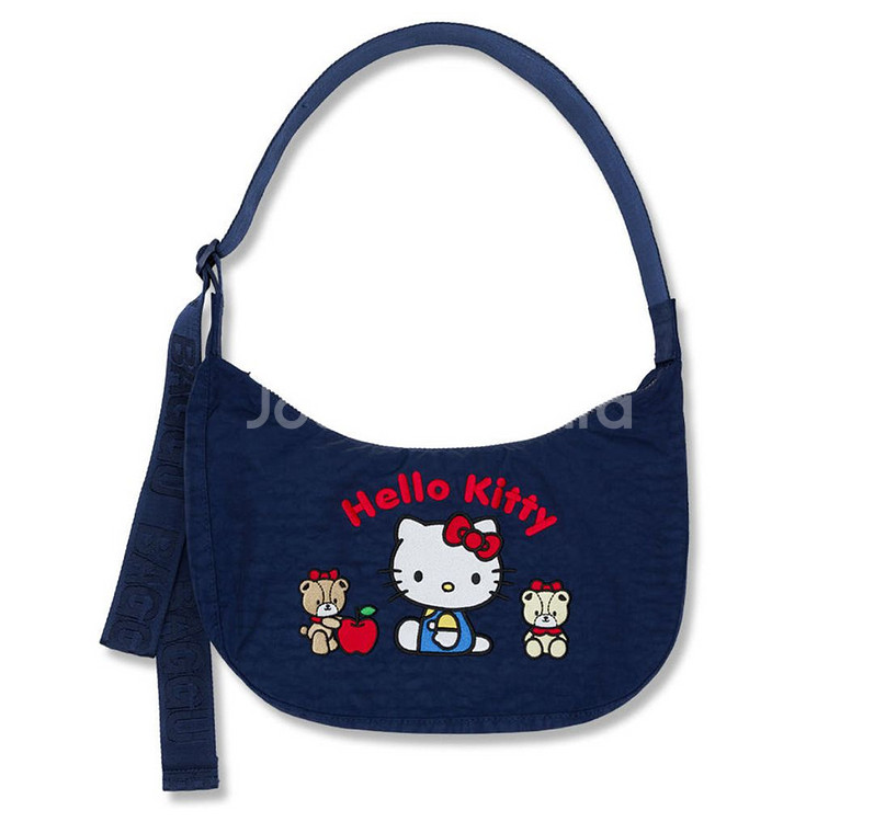 baggu 바쿠 헬로키티 나일론 크레센트백 새상품--0