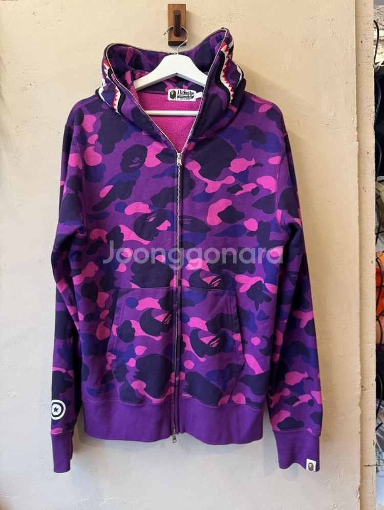 베이프 샤크후드 퍼플 L (정품)--0