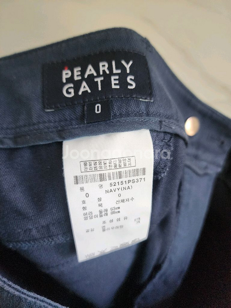 PEARLY GATES 여성 네이비 반바지--3