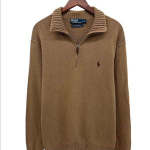폴로 반집업니트 브라운 (XL~2XL)
