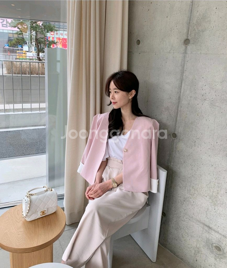 바이씨니 미친자켓 핑크--0