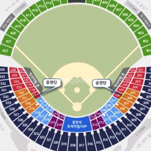 28(일) 두산vs롯데 3루 네이비 326 2연석
