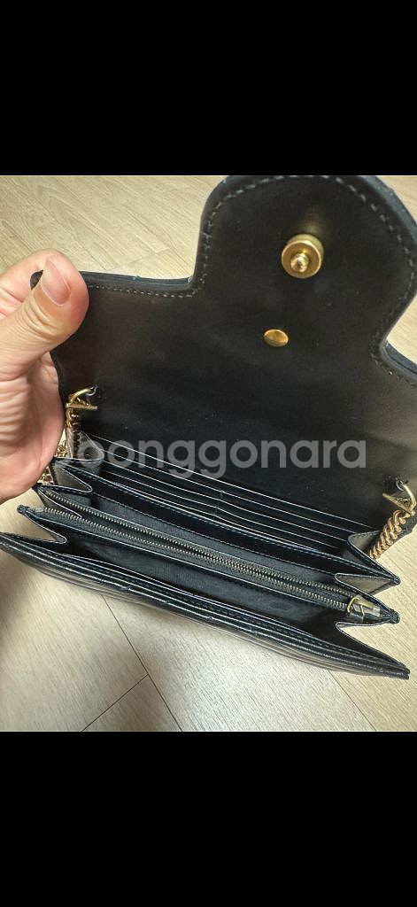 구찌 마몽미니체인백 블랙--1