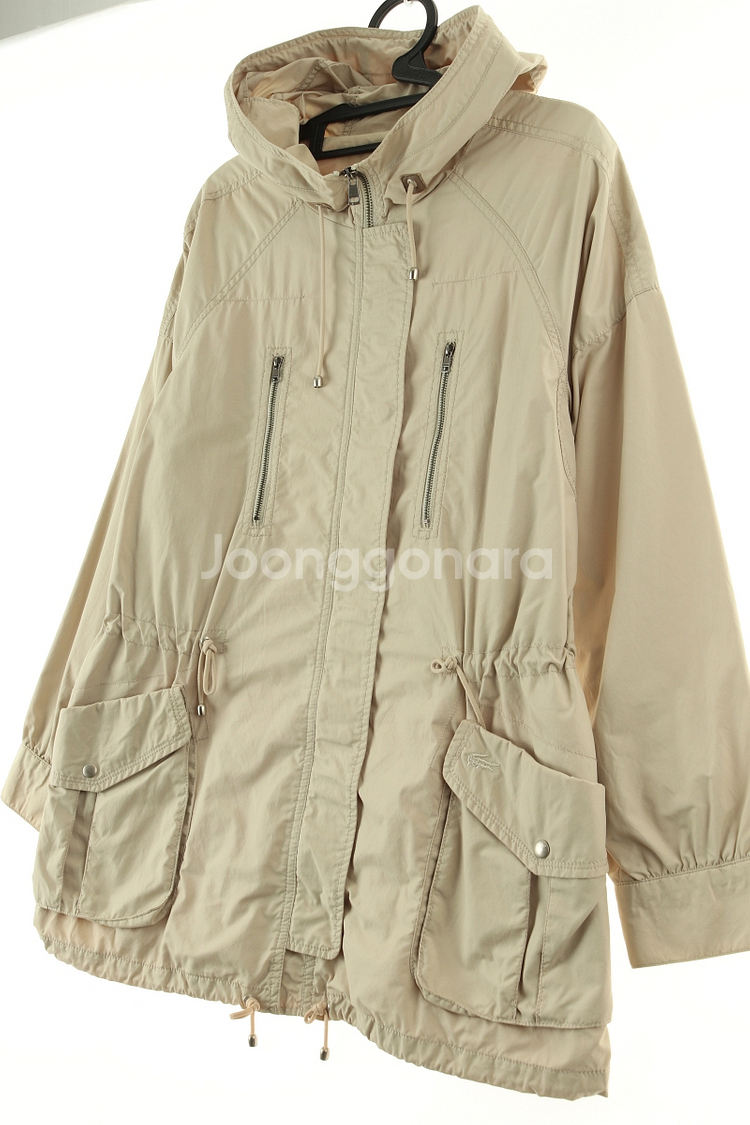 W(L) 라코스테 집업 바람막이 점퍼자켓 베이지--0